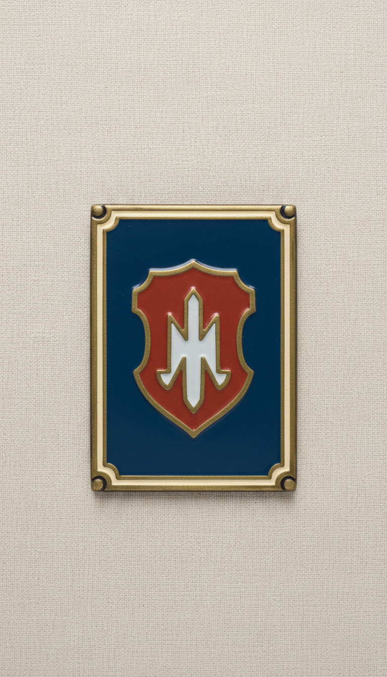 Plaque émaillée format rectangulaire