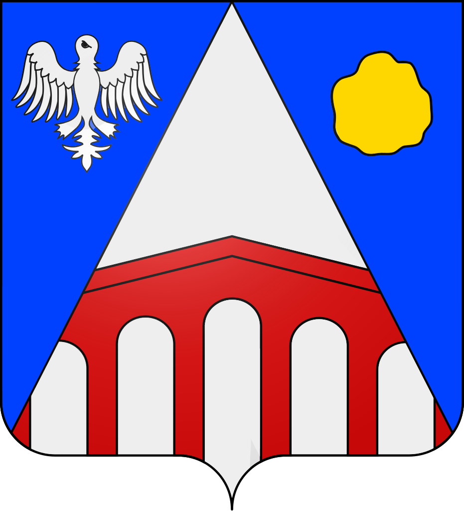 Plaque métal décorative 15 x 30 cm fond bleu 57 J' ❤️ Hampont, canton du Saulnois Moselle 57