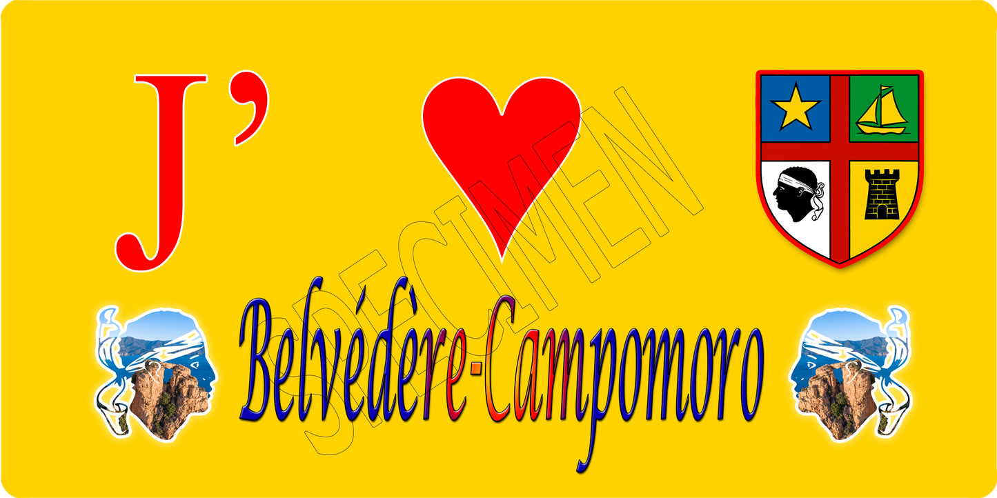 Blason Bélvédère Campomoro