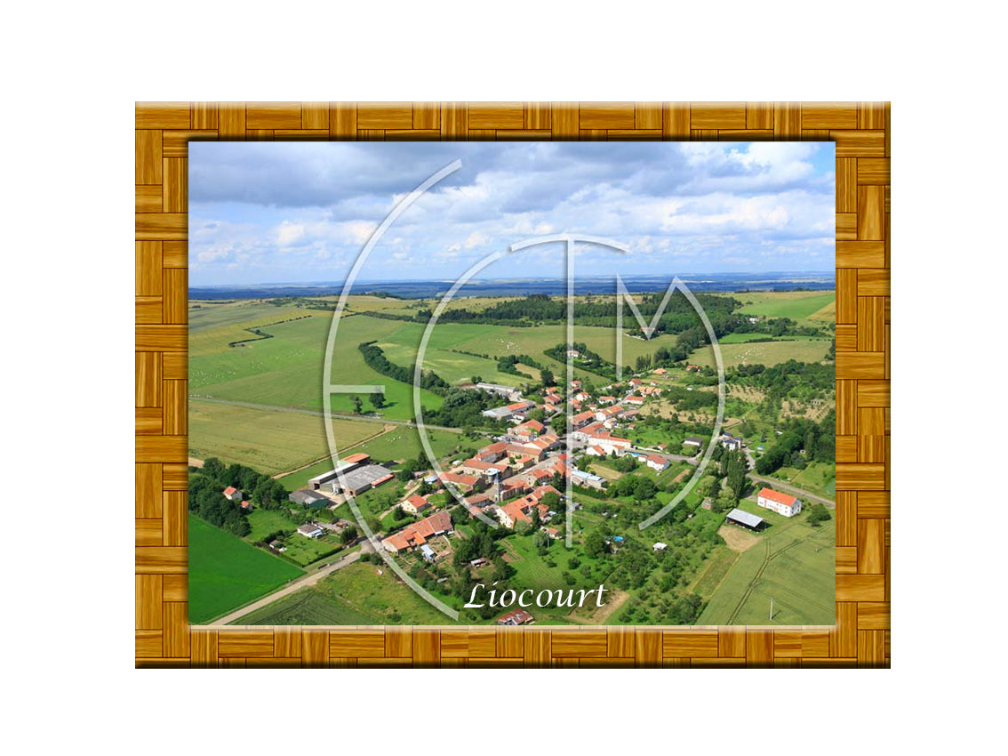 Plaque photo aérienne 20x30cm Gencode : 3662397084499 LIOCOURT Moselle 57