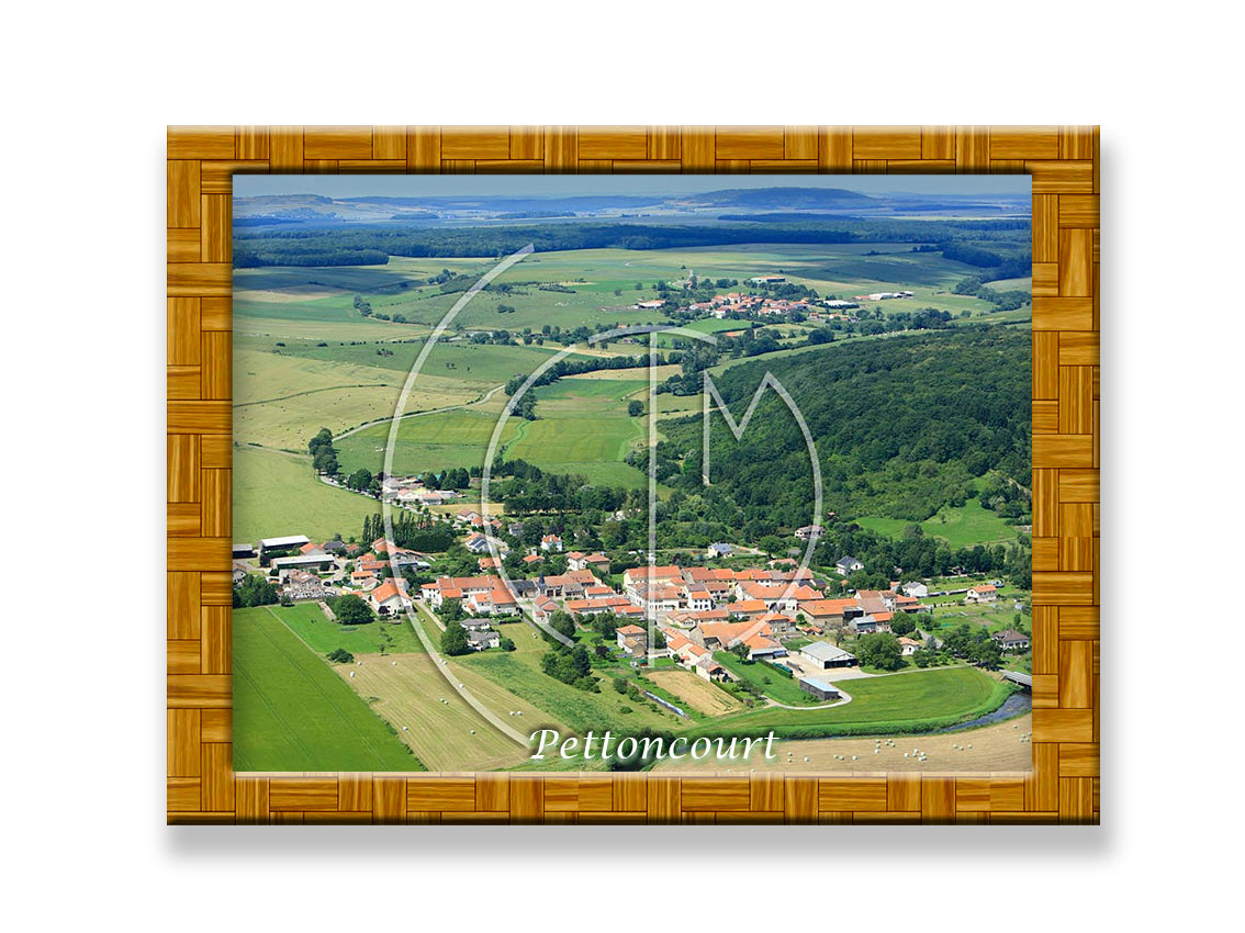 Plaque photo aérienne 20x30cm Gencode : 3662397094283 PETTONCOURT Moselle 57