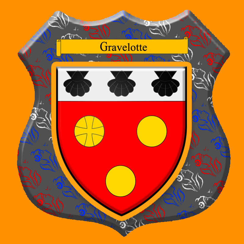 Plaque métal décorative format écusson Ø 30cm fond marianne, blason Gravelotte 57
