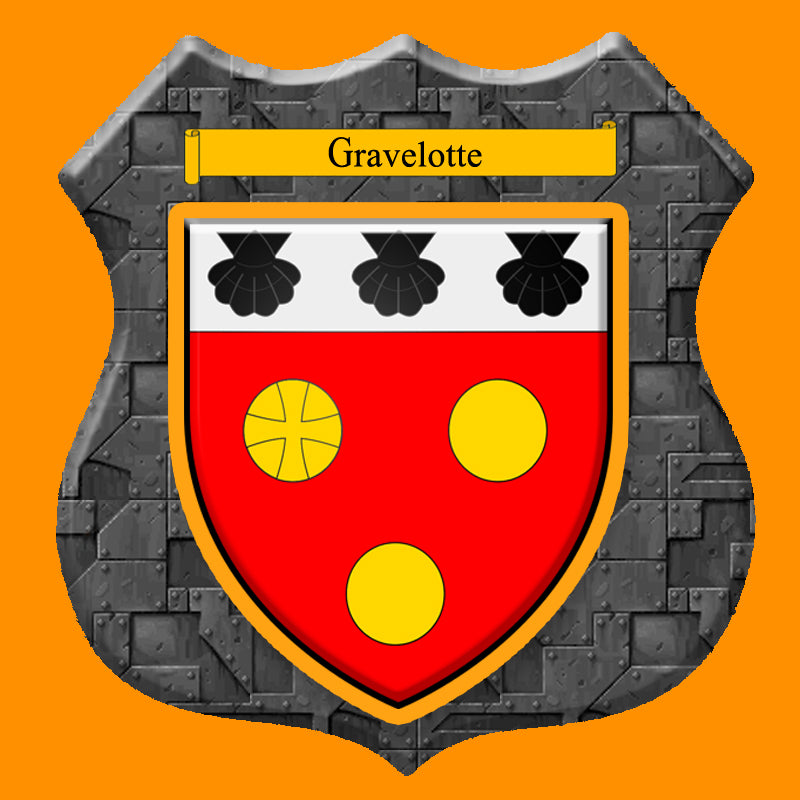 Plaque métal décorative format écusson Ø 30cm fond plaques métal, blason Gravelotte 57