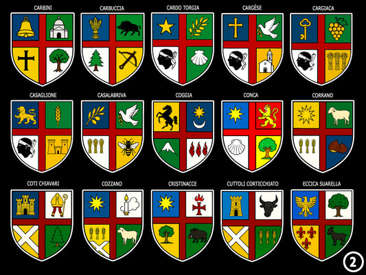 Blasons de la Corse du Sud planche 2