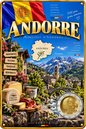 Plaque métal décorative 20 cm x 30 cm J' ❤️Andorre