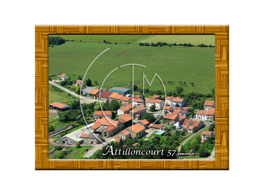 Plaque photo aérienne 20x30cm Gencode : 3662397060905 ATTILLONCOURT Moselle 57