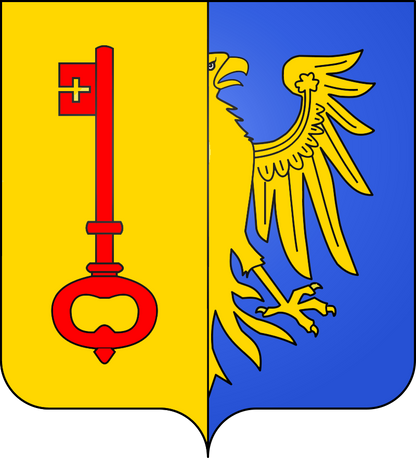 Plaque métal décorative 15 x 30 cm fond bleu 57 J' ❤️ Baudrecourt, canton du Saulnois Moselle 57