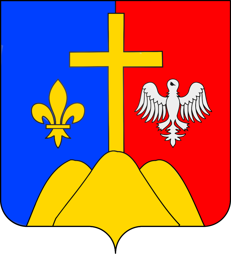 Plaque métal décorative 15 x 30 cm fond bleu 57 J' ❤️ Dalhain, canton du Saulnois Moselle 57