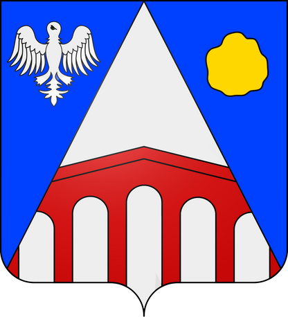 Plaque métal décorative 15 x 30 cm fond bleu 57 J' ❤️ Hampont, canton du Saulnois Moselle 57
