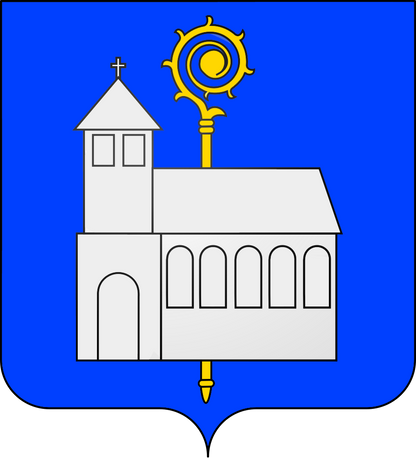 Plaque métal décorative 15 x 30 cm fond bleu 57 J' ❤️Juvelize, canton du Saulnois Moselle 57