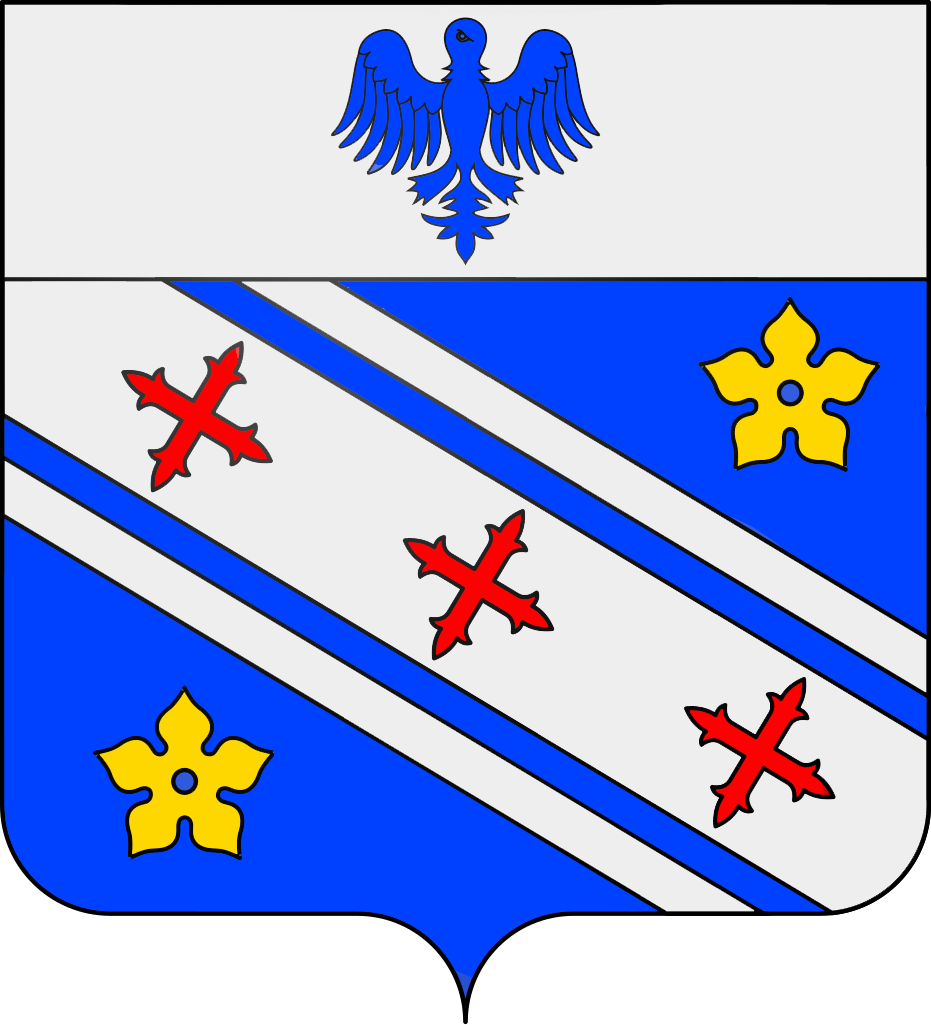 Plaque métal décorative 15 x 30 cm fond bleu 57 J' ❤️Lesse, canton du Saulnois Moselle 57