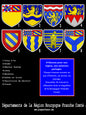 Plaque métal décorative Région Bourgogne Franche Comté Les départements