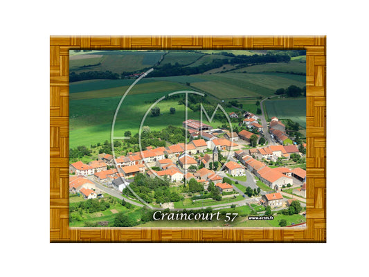 Plaque photo aérienne 20x30cm Gencode : 3662397069663 CRAINCOURT Moselle 57