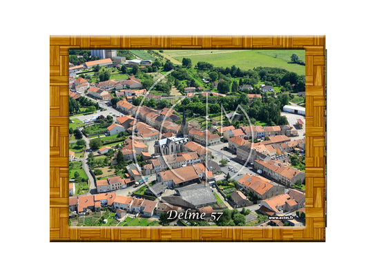 Plaque photo aérienne 20x30cm Gencode : 3662397071611 DELME Moselle 57