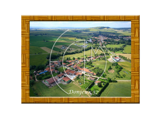 Plaque photo aérienne 20x30cm Gencode : 3662397073615 DONJEUX Moselle 57