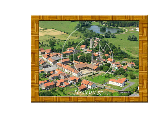 Plaque photo aérienne 20x30cm Gencode : 3662397076463 FOSSIEUX Moselle 57