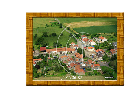 Plaque photo aérienne 20x30cm Gencode : 3662397076593 FOVILLE Moselle 57
