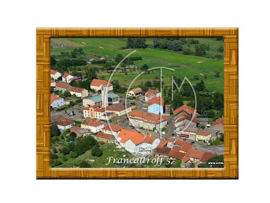 Plaque photo aérienne 20x30cm Gencode : 3662397249393 Francaltroff Moselle 57