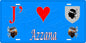 décorative 15 x 30 cm bleu J' ❤️ Azzana Canton de Sevi-Sorru-Cinarca Corse du Sud
