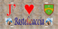 Plaque métal décorative 15 x 30 cm mur antique J' ❤️ Bastelicaccia canton d' Ajaccio  Corse du Sud