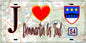 Plaque métal décorative  J' ❤️ Dommartin-lès-Toul, Meurthe et Moselle (54)