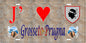 Plaque métal décorative 15 x 30 cm mur antique J' ❤️ Grosseto-Prugna  canton de Taravo-Ornano Corse du Sud