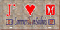 Plaque métal décorative 15 x 30 cm mur antique 57 J' ❤️Laneuveville en Saulnois, canton du Saulnois Moselle 57
