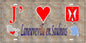 Plaque métal décorative 15 x 30 cm mur antique carte J' ❤️Laneuveville en Saulnois, canton du Saulnois Moselle 57