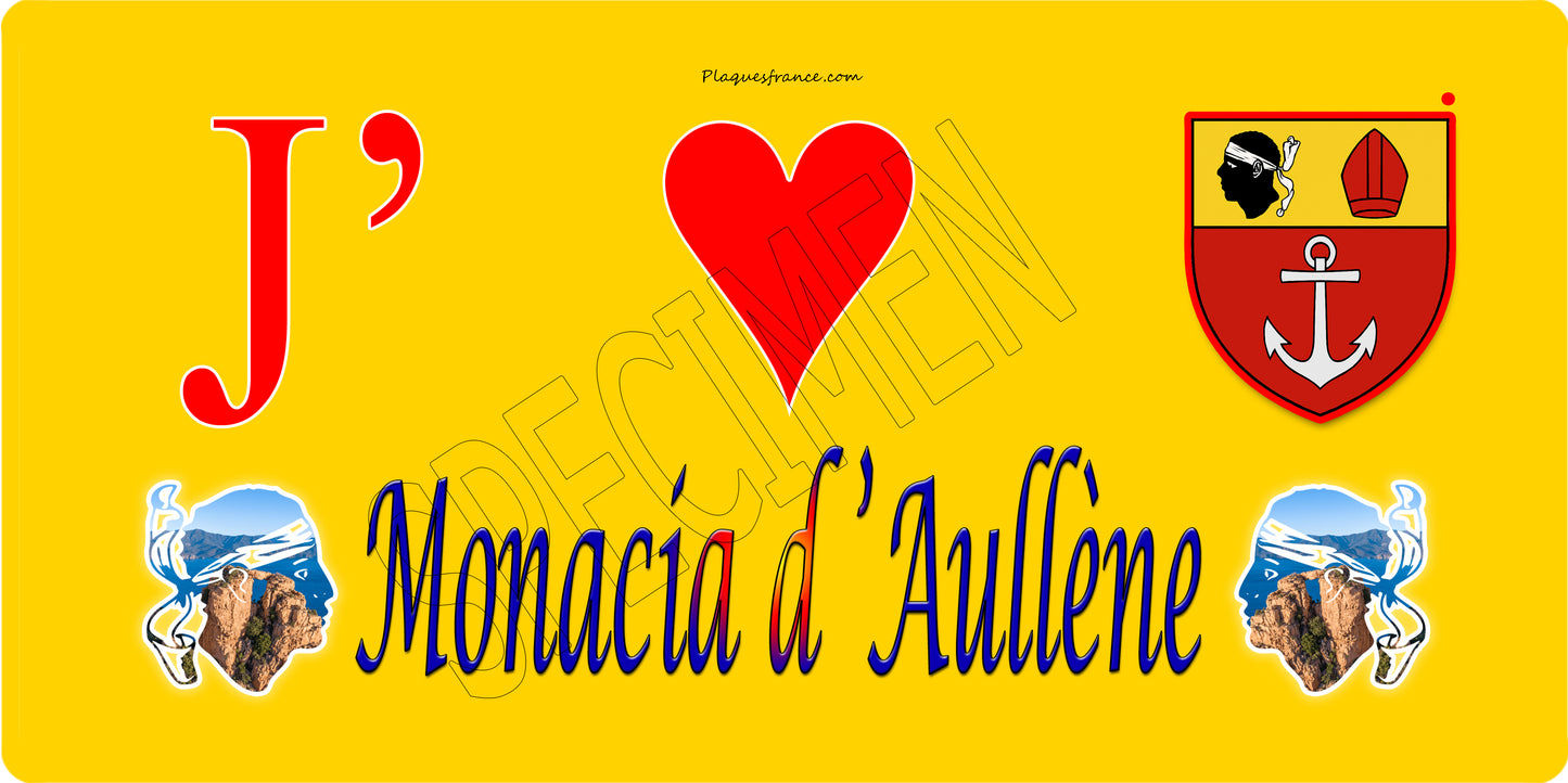 Blason Monacia d'Aullène