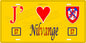 Plaque métal décorative 15 x 30 cm fond jaune 57 J' ❤️ Nilvange, canton de Algrange Moselle 57