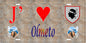 Plaque métal décorative 15 x 30 cm mur antique J' ❤️ Olmeto canton du Sartenais-Valinco  Corse du Sud