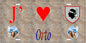 Plaque métal décorative 15 x 30 cm mur antique J' ❤️ Orto Canton de Sevi-Sorru-Cinarca Corse du Sud