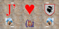Plaque métal décorative 15 x 30 cm mur antique J' ❤️ Ota Canton de Sevi-Sorru-Cinarca Corse du Sud