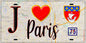 Plaque métal décorative  J' ❤️ Paris-Belleville, (75)