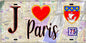 Plaque métal décorative  J' ❤️ Paris :  Métro Barbès Rochechouart