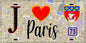 Plaque métal décorative  J' ❤️ Paris : Métro Cadet
