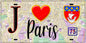 Plaque métal décorative  J' ❤️ Paris : Métro Saint Sulpice