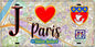 Plaque métal décorative  J' ❤️ Paris : Métro Station Balart