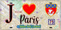 Plaque métal décorative  J' ❤️ Paris : Métro Station Pont Cardinet
