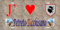 Plaque métal décorative 15 x 30 cm mur antique J' ❤️ Petreto  canton de Taravo-Ornano Corse du Sud