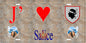 Plaque métal décorative 15 x 30 cm mur antique J' ❤️ Salice Canton de Sevi-Sorru-Cinarca Corse du Sud