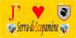 Plaque métal décorative 15 x 30 cm jaune J' ❤️ Serra di Scopamène  canton du Sartenais-Valinco  Corse du Sud