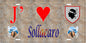 Plaque métal décorative 15 x 30 cm mur antique J' ❤️ Sollacaro  canton de Taravo-Ornano Corse du Sud