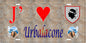 Plaque métal décorative 15 x 30 cm mur antique J' ❤️ Urbalacone  canton de Taravo-Ornano Corse du Sud