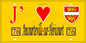 Plaque métal décorative 15X30 J' ❤️ Ancourteville-sur-Héricourt, Seine Maritime (76) jaune