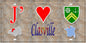 Plaque métal décorative 15X30 J' ❤️ Cleuville, Seine Maritime (76) antique carte