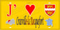 Plaque métal décorative 15X30 J' ❤️ Crasville-la-Rocquefort, Seine Maritime (76)jaune carte