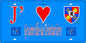 Plaque métal décorative 15X30 J' ❤️ Grainville-la-Teinturière, Seine Maritime (76) bleu