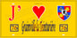 Plaque métal décorative 15X30 J' ❤️ Grainville-la-Teinturière, Seine Maritime (76) jaune