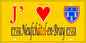 Plaque métal décorative 15X30 J' ❤️ Neufchatel en Bray, Seine Maritime (76) jaune